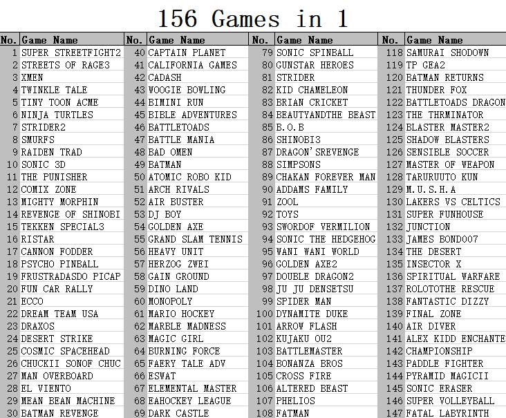 Mini Arcade Retro Handheld Console (156 Classic games)
